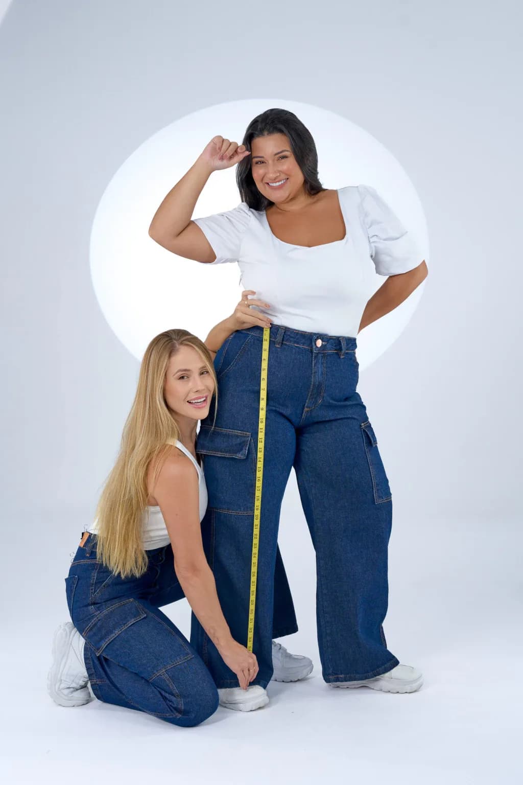 CALÇA JEANS PARA BAIXINHAS - WIDE LEG CARGO CLASSIC