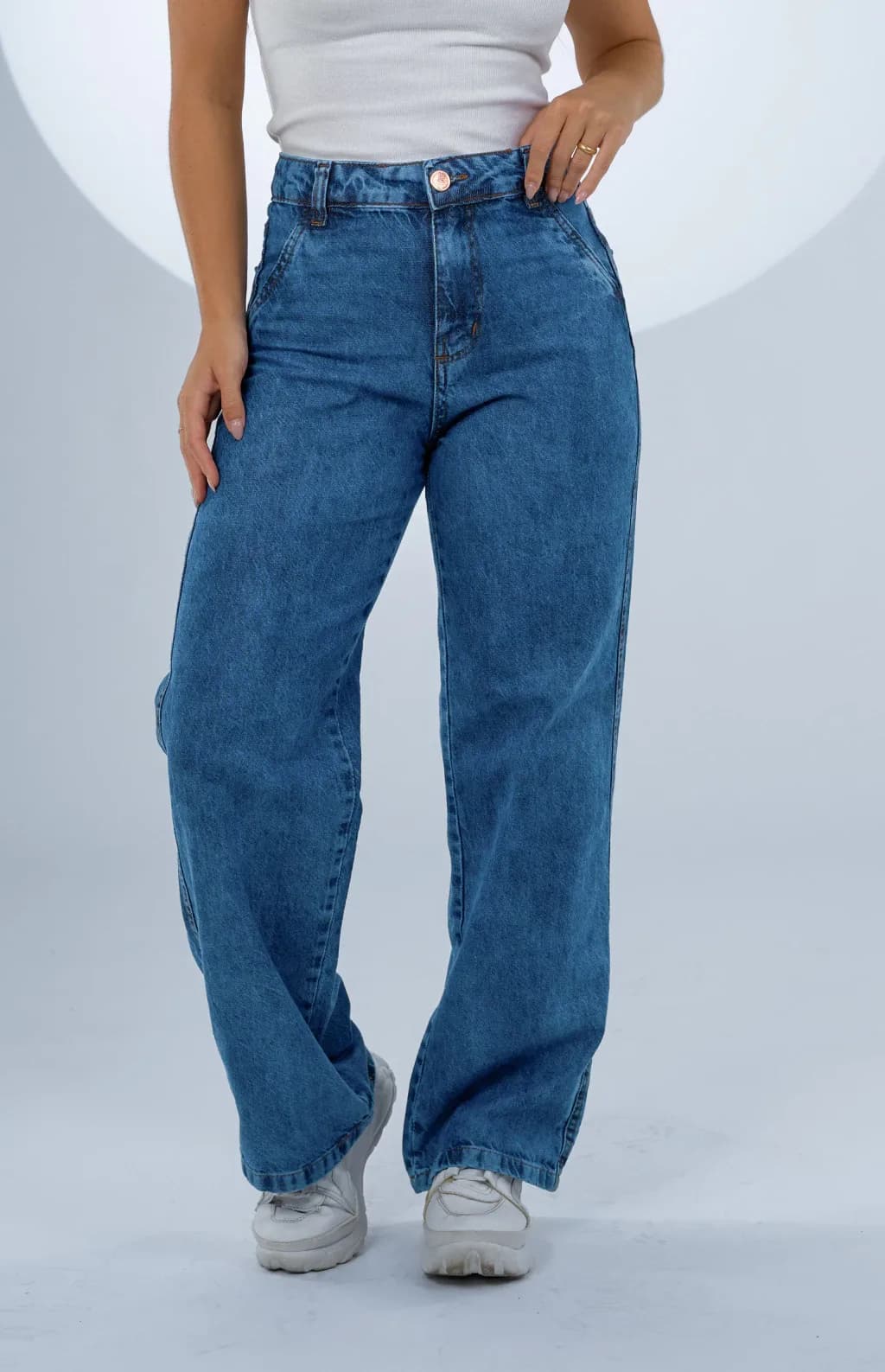 CALÇA JEANS PARA BAIXINHAS - WIDE LEG SLIM OCEANIC
