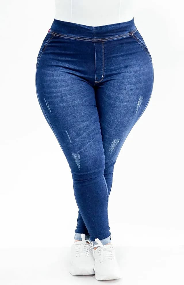 CALÇA JEANS PLUS SIZE - EXTREME POWER COMFY CLÁSSICA